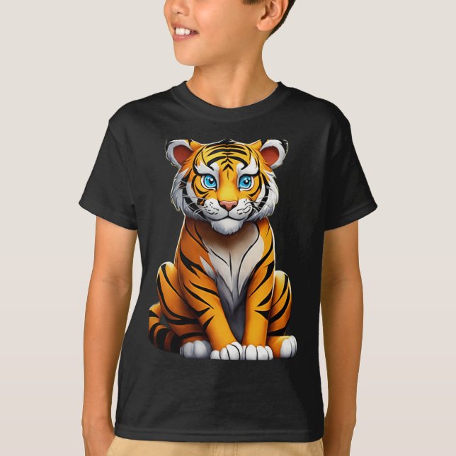 Camiseta del equipo de tigres y superhéroes (Anverso)