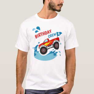 Camiseta del equipo del cumpleaños de la fiesta en