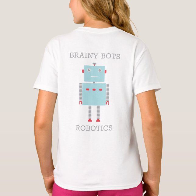 Camiseta del equipo del torneo de Robotics (Reverso)