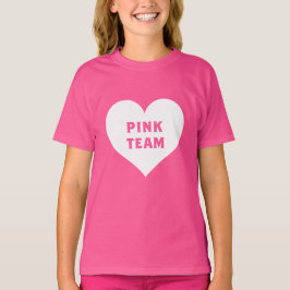 Camiseta del equipo rosa de la guerra de colores