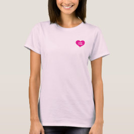 Camiseta del equipo rosa de la guerra de colores
