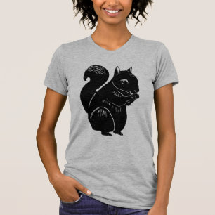 Camiseta del escote redondo de las mujeres de la
