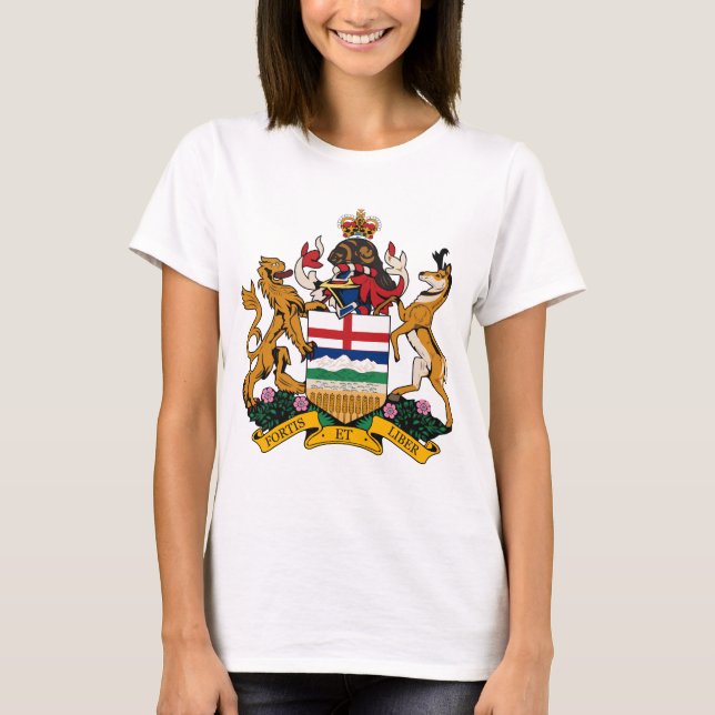 Camiseta del escudo de armas de Alberta (Anverso)