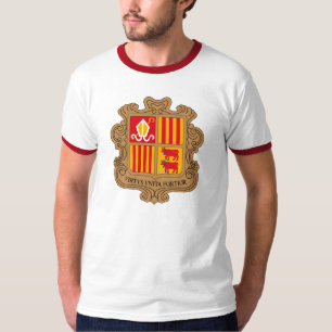 Camiseta del escudo de armas de Andorra