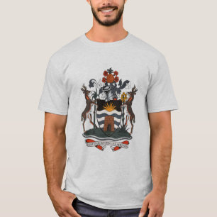 Camiseta del escudo de armas de Antigua y de