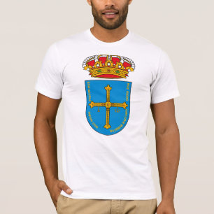 Camiseta del escudo de armas de Asturias