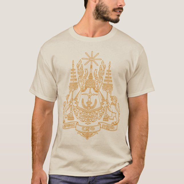 Camiseta del escudo de armas de Camboya (Anverso)