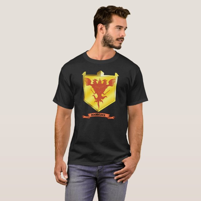 Camiseta del escudo de armas de Doomcock (Anverso completo)