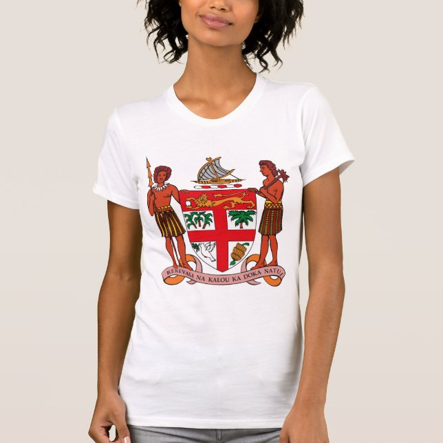 Camiseta del escudo de armas de Fiji (Anverso)