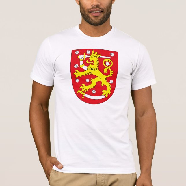 Camiseta del escudo de armas de Finlandia (Anverso)