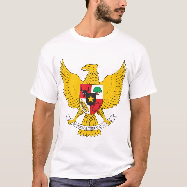 Camiseta del escudo de armas de Indonesia (Anverso)