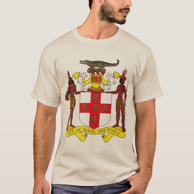 Camiseta del escudo de armas de Jamaica (Anverso)