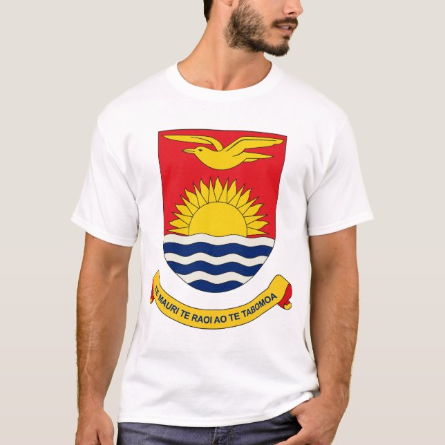 Camiseta del escudo de armas de Kiribati (Anverso)