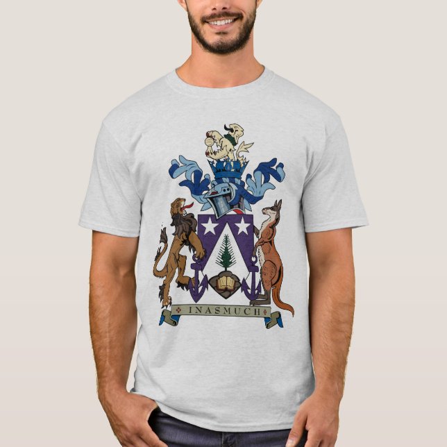 Camiseta del escudo de armas de la isla de Norfolk (Anverso)