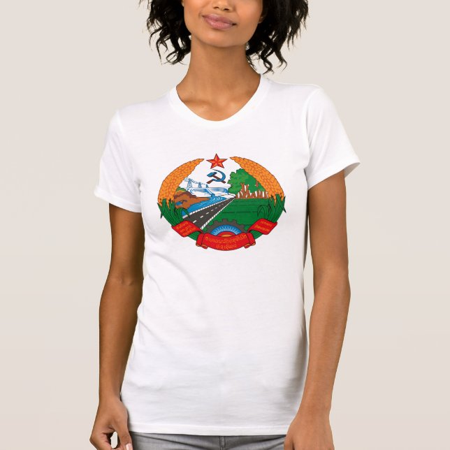 Camiseta del escudo de armas de Laos (Anverso)