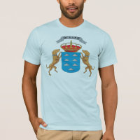 Camiseta del escudo de armas de las islas Canarias