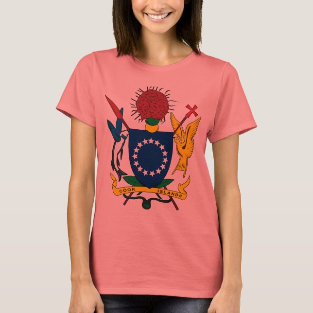 Camiseta del Escudo de Armas de las Islas Cook (Anverso)