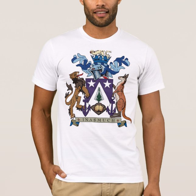 Camiseta del escudo de armas de las islas de (Anverso)