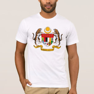 Camiseta del escudo de armas de Malasia
