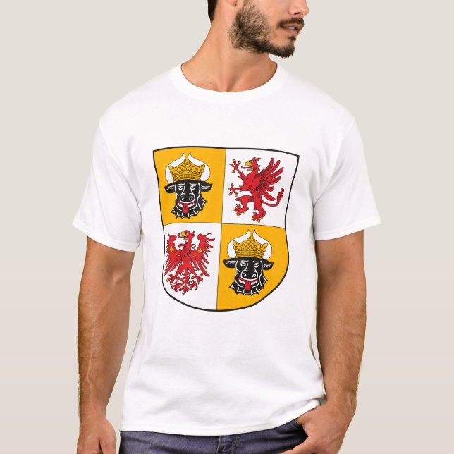 Camiseta del escudo de armas de Mecklenburg Vor (Anverso)