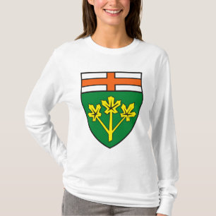 Camiseta del escudo de armas de Ontario