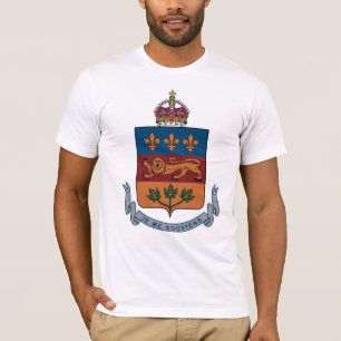 Camiseta del escudo de armas de Quebec