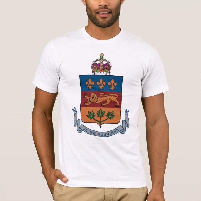 Camiseta del escudo de armas de Quebec (Anverso)