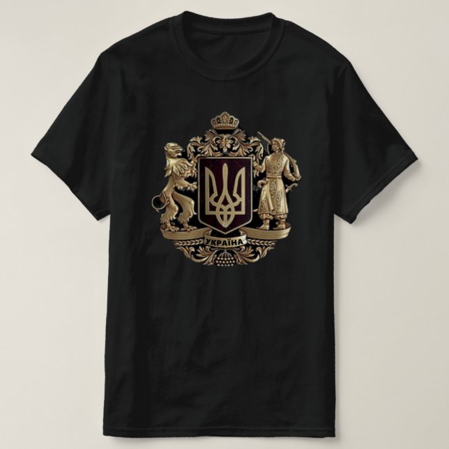 Camiseta del Escudo de Armas de Ucrania (Diseño del anverso)