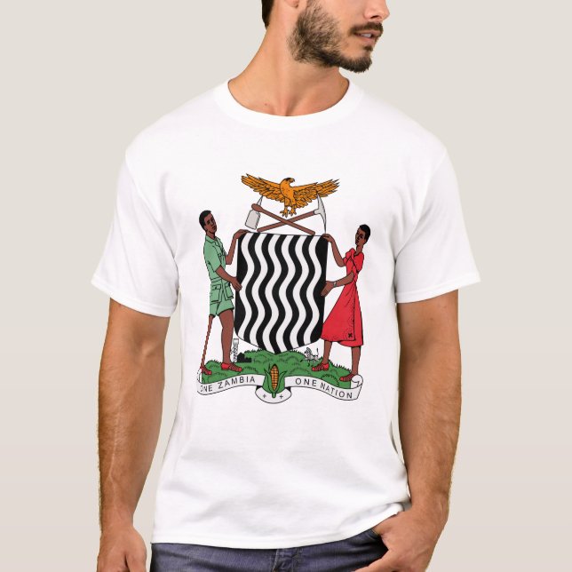 Camiseta del escudo de armas de Zambia (Anverso)