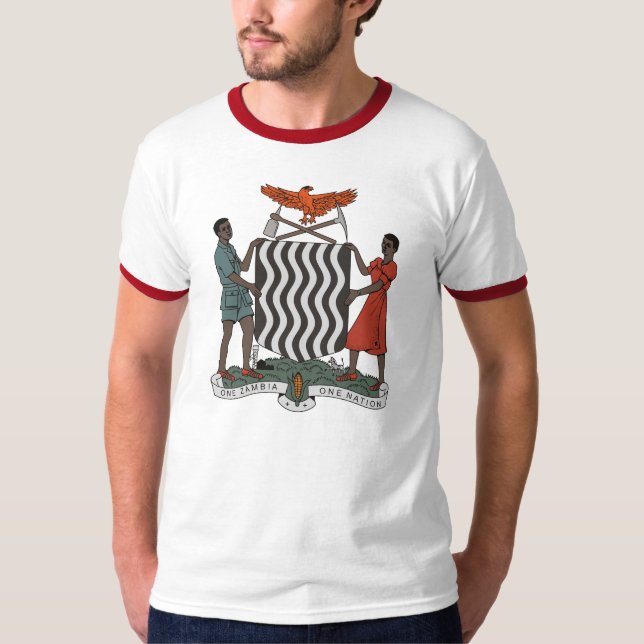 Camiseta del escudo de armas de Zambia (Anverso)