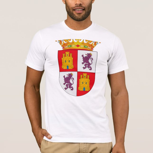 Camiseta del escudo de armas del Castile y de León (Anverso)