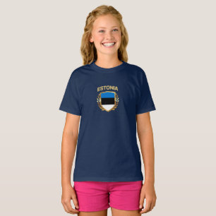 Camiseta del Escudo de la Bandera de Estonia
