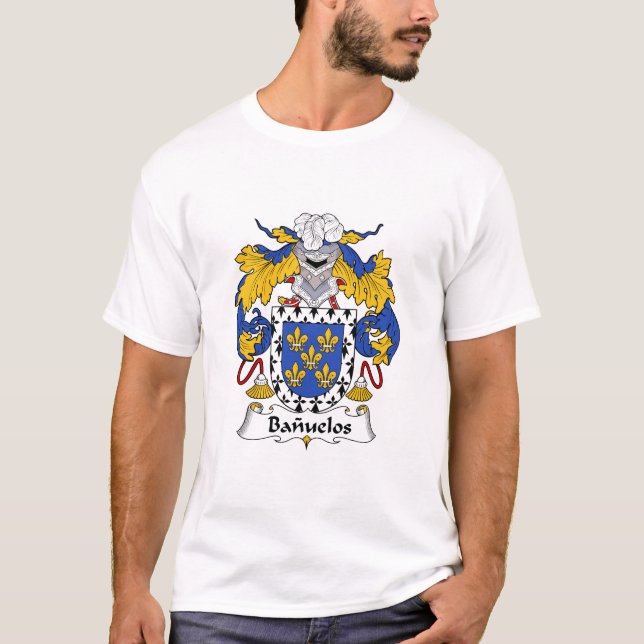 Camiseta del escudo de la familia de Banuelos (Anverso)
