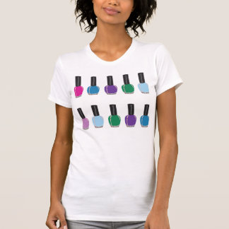 Camiseta del esmalte de uñas
