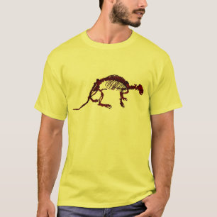 Camiseta del esqueleto de la nutria de río de