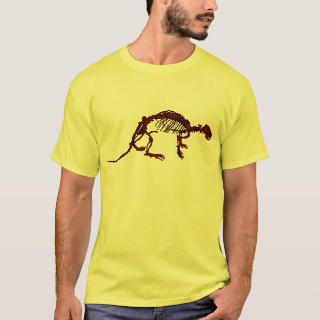 Camiseta del esqueleto de la nutria de río de (Anverso)