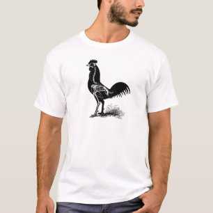 Camiseta del esqueleto del pollo