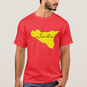 Camiseta del esquema de Sicilia