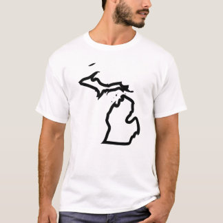 Camiseta del esquema del marcador de Michigan
