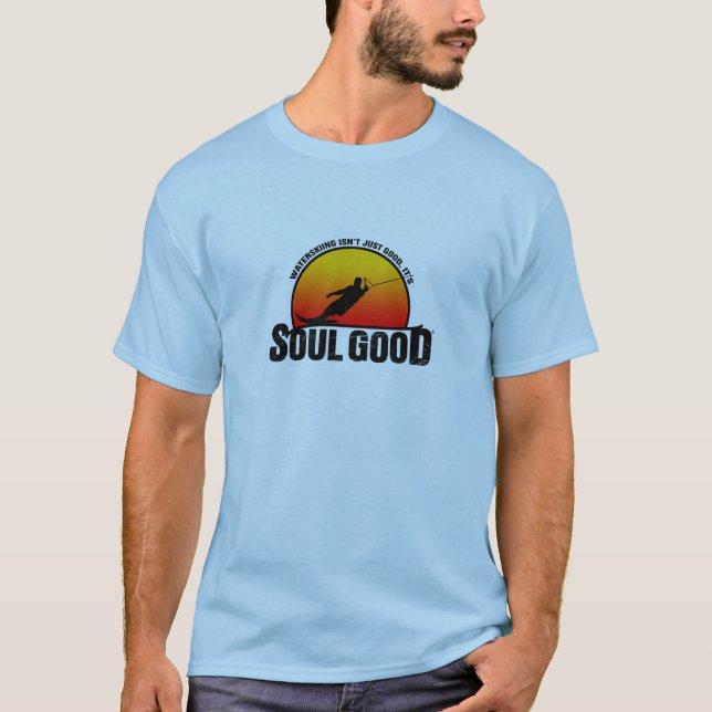 Camiseta del esquí acuático - alma buena (Anverso)