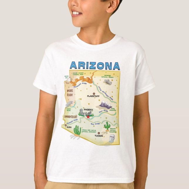 Camiseta del estado de Arizona (Anverso)
