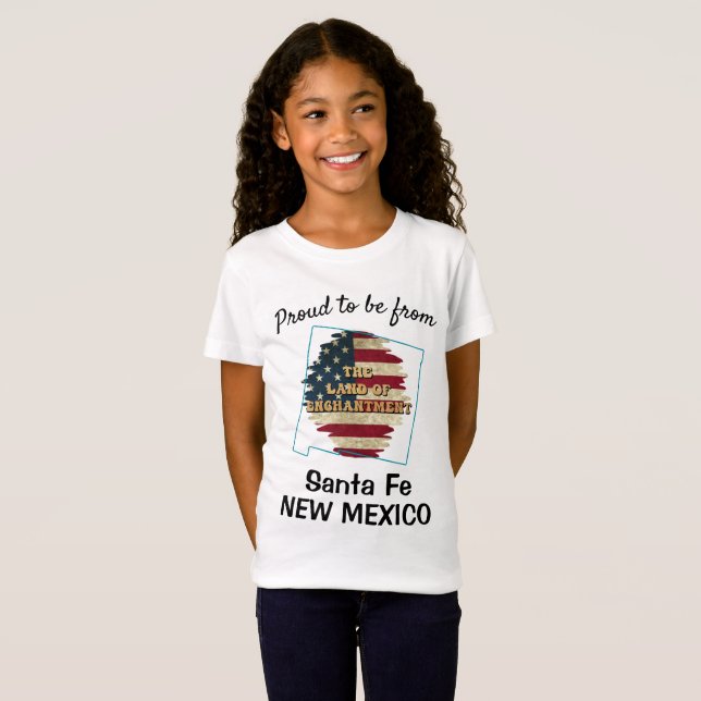 Camiseta del estado de Nuevo México del personaliz (Anverso completo)