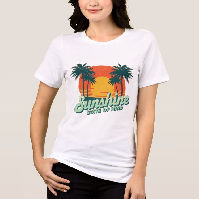 Camiseta del Estado del Sol, Camisa Retro de Vacac (Anverso)