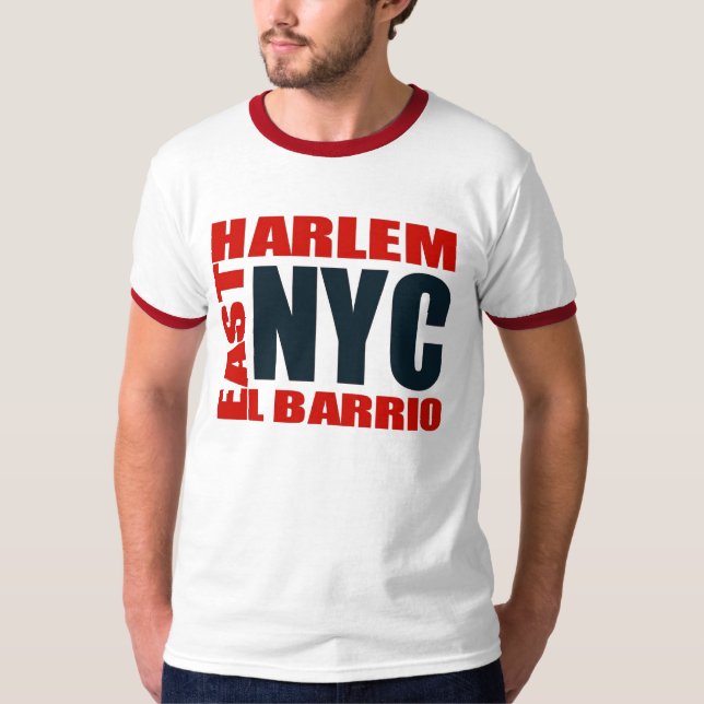 Camiseta del este del logotipo de Harlem del (Anverso)