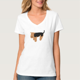 Camiseta del estilo de Terrier galés Ladie de