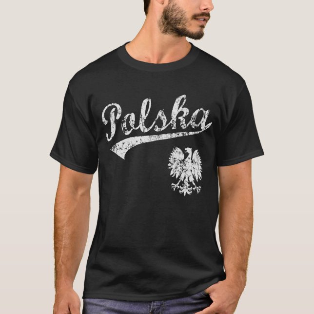 Camiseta del estilo del béisbol de Polska (Anverso)