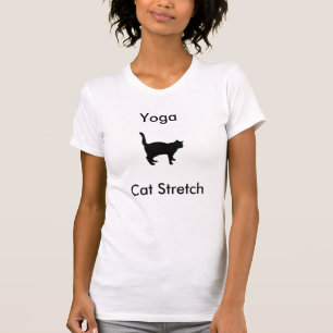 Camiseta del estiramiento del gato de la yoga