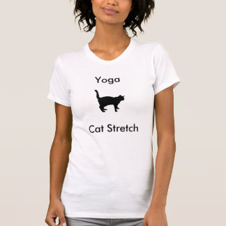 Camiseta del estiramiento del gato de la yoga