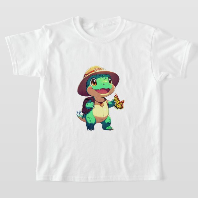 Camiseta 🦖 del Explorador de Dino Cute (Distribución)