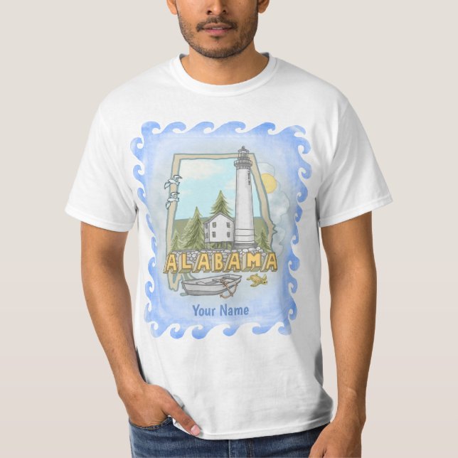 Camiseta del faro de Alabama (Anverso)